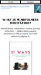 Mobile Screenshot of mindfulness-meditation-now.com